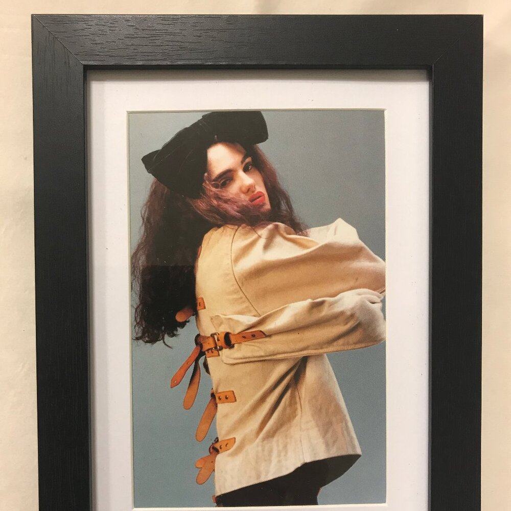 FETISH GIRLS Matted & Framed Art Postcard Print by Eric Kroll - Straight Jacket